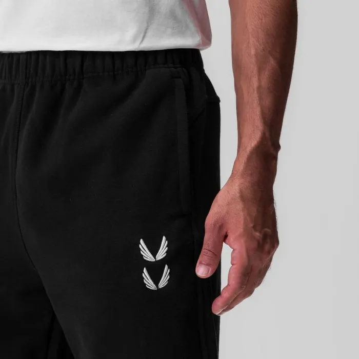ASRV Joggers and Pants Men TechTerry Oversized Sweats Black 034stacked Wings034 ASRV Joggers and Pants Men TechTerry Oversized Sweats Black 034stacked Wings034
