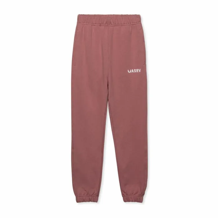 ASRV Joggers and Pants Men TechTerry Oversized Sweats Red Earth