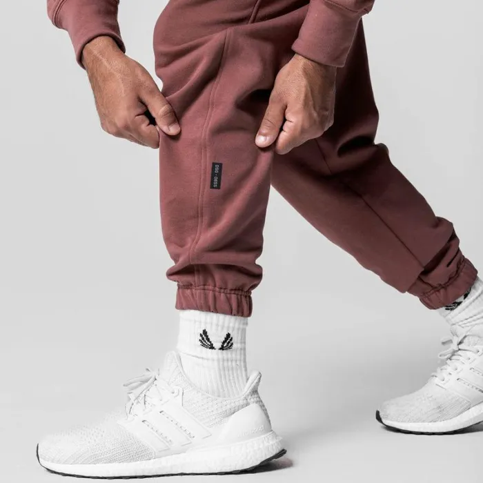 ASRV Joggers and Pants Men TechTerry Oversized Sweats Red Earth