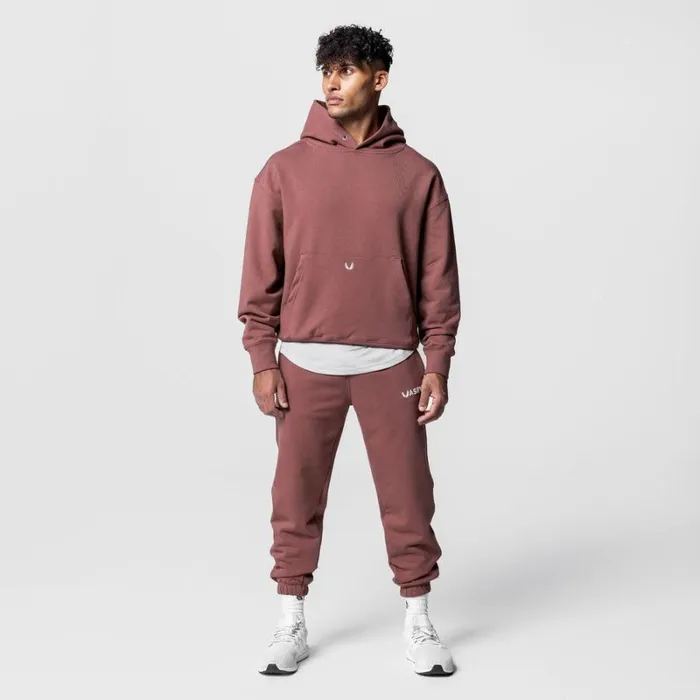 ASRV Joggers and Pants Men TechTerry Oversized Sweats Red Earth