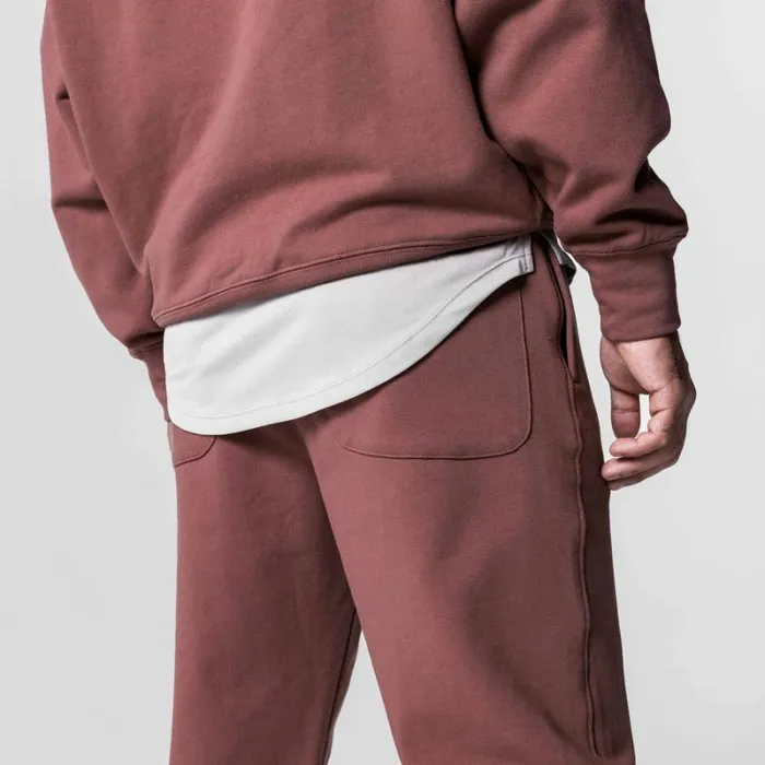ASRV Joggers and Pants Men TechTerry Oversized Sweats Red Earth