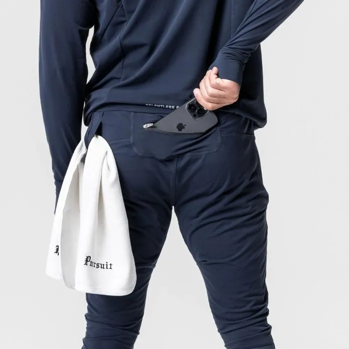 ASRV Joggers and Pants Men Thermal Hybrid Jogger Navy
