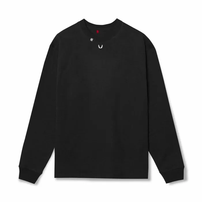 ASRV Long Sleeves Men Tech Essential Relaxed Long Sleeve Blackwhite 034otwr034 ASRV Long Sleeves Men Tech Essential Relaxed Long Sleeve Blackwhite 034otwr034