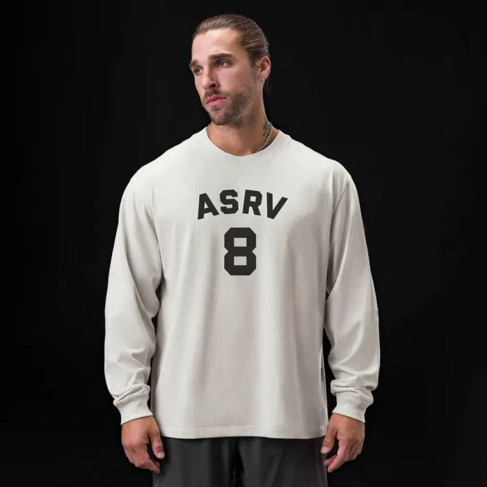 ASRV Long Sleeves Men Tech Essential Relaxed Long Sleeve Stone 034asrv 8034