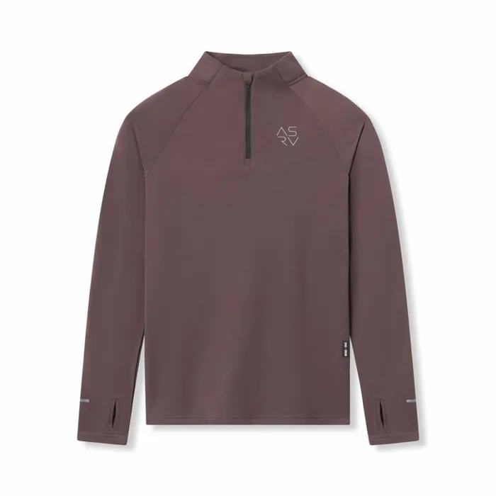 ASRV Long Sleeves Men Thermal Training Quarter Zip Nightshade 034cyber034