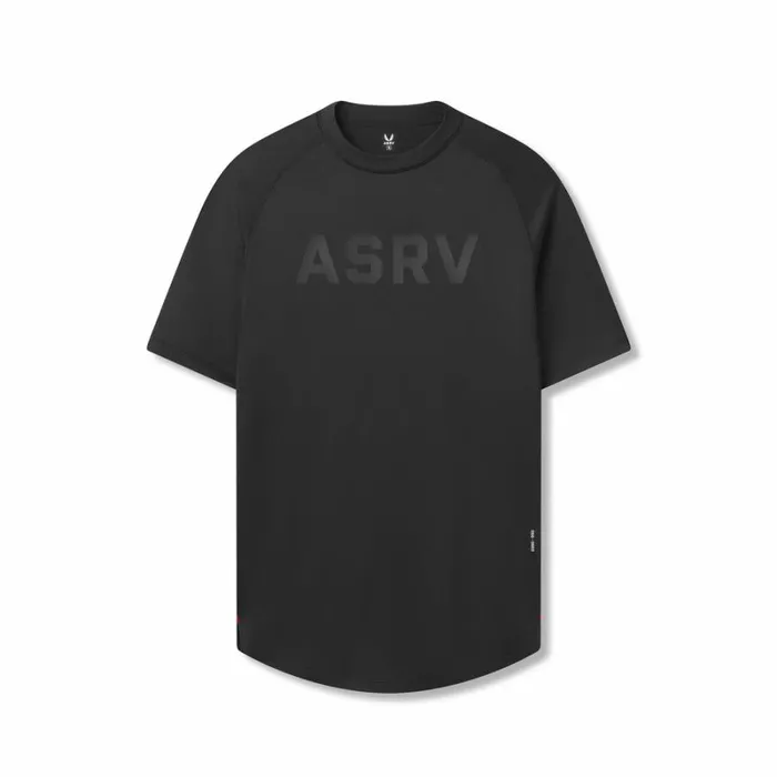 ASRV Short Sleeves Men AeroSilver Established Tee Black 034asrv034