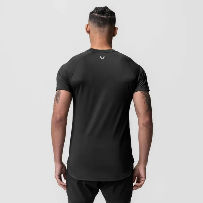 ASRV Short Sleeves Men AeroSilver Established Tee Black 034asrv034