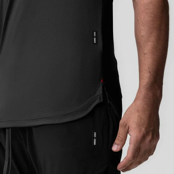 ASRV Short Sleeves Men AeroSilver Established Tee Black 034asrv034