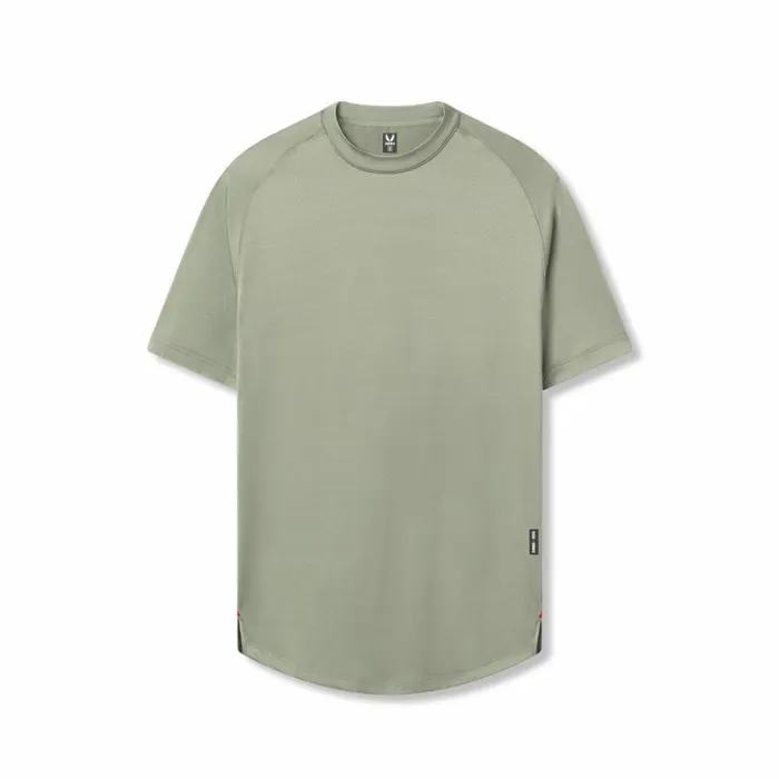 ASRV Short Sleeves Men AeroSilver Established Tee Sage