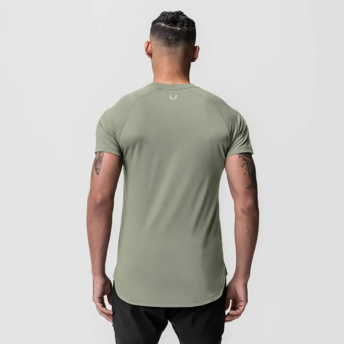 ASRV Short Sleeves Men AeroSilver Established Tee Sage