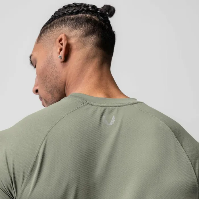 ASRV Short Sleeves Men AeroSilver Established Tee Sage