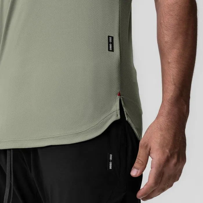 ASRV Short Sleeves Men AeroSilver Established Tee Sage