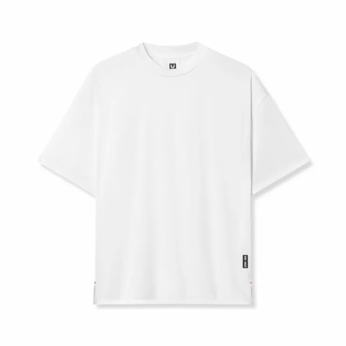 ASRV Short Sleeves Men AeroSilver Oversized Tee White