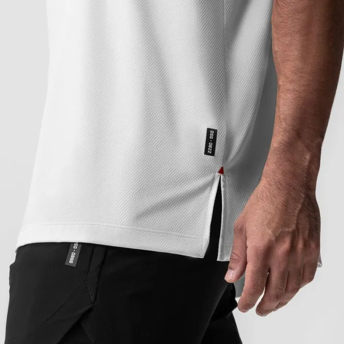 ASRV Short Sleeves Men AeroSilver Oversized Tee White