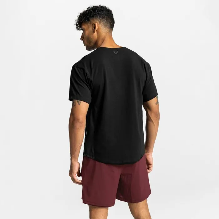 ASRV Short Sleeves Men CottonPlus Vented Tee Black