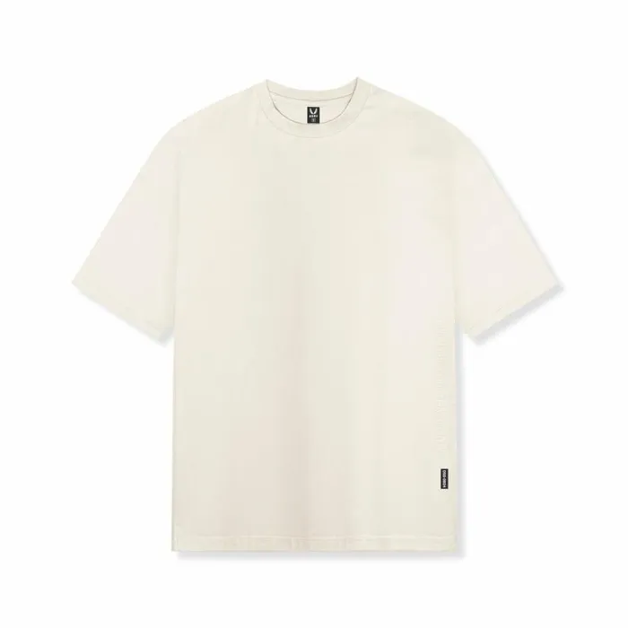 ASRV Short Sleeves Men Supima Oversized Tee Ivory Cream