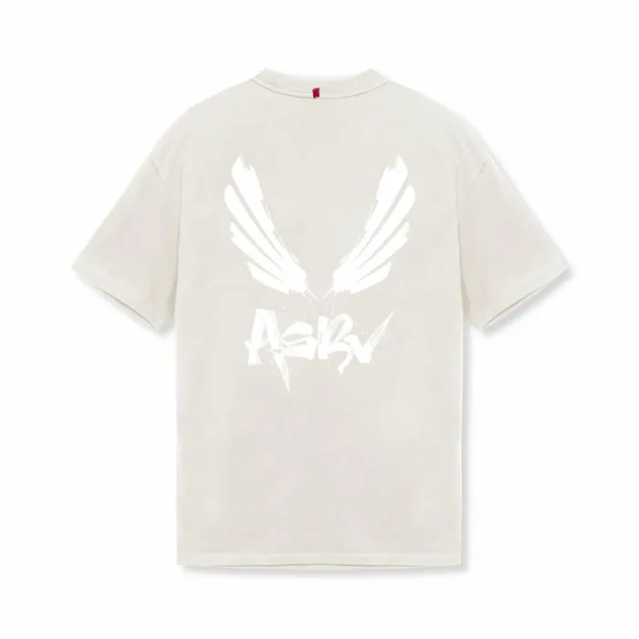 ASRV Short Sleeves Men Tech Essential Relaxed Tee Stonewhite 034brush Wingsasrv034