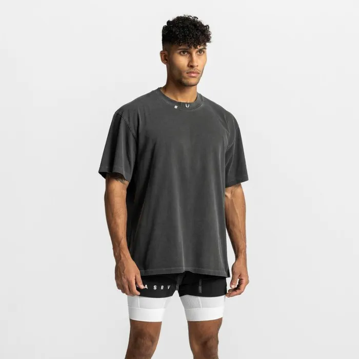 ASRV Short Sleeves Men Technical Essentials Relaxed Tee Faded Grey