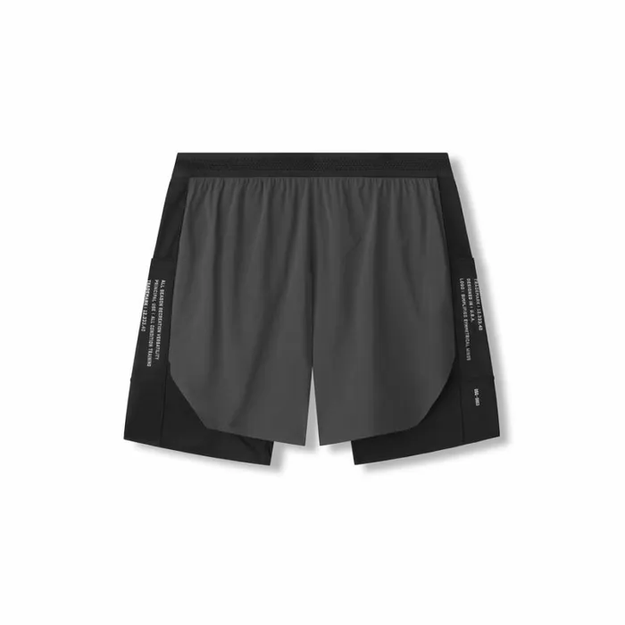 ASRV Shorts Men Aerotex Hybrid Liner Short Space Greyblack