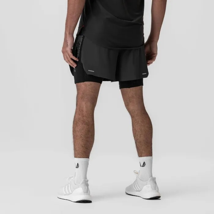 ASRV Shorts Men Aerotex Hybrid Liner Short Space Greyblack