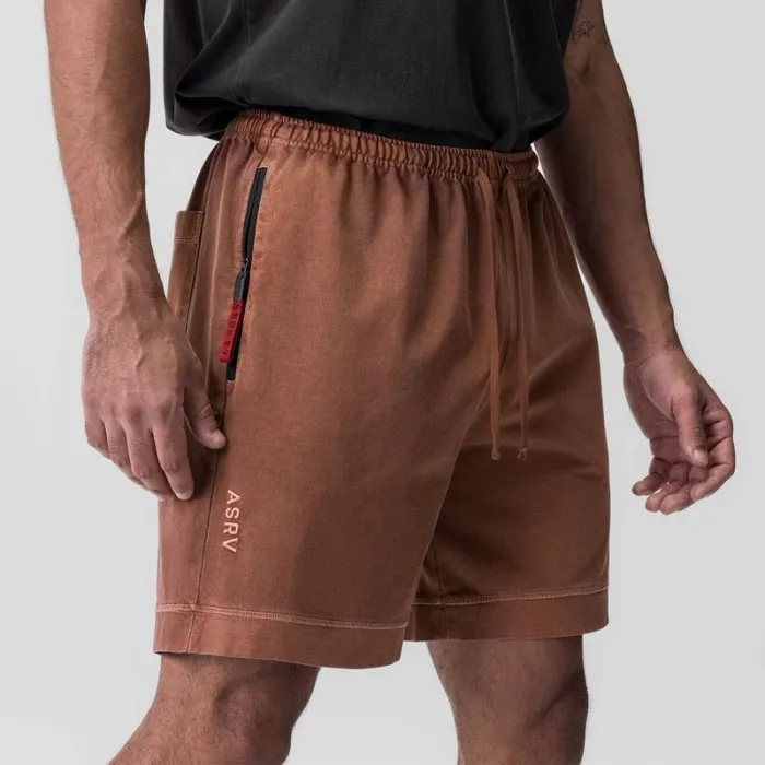 ASRV Shorts Men Tech Essential Sweat Short Faded Rust