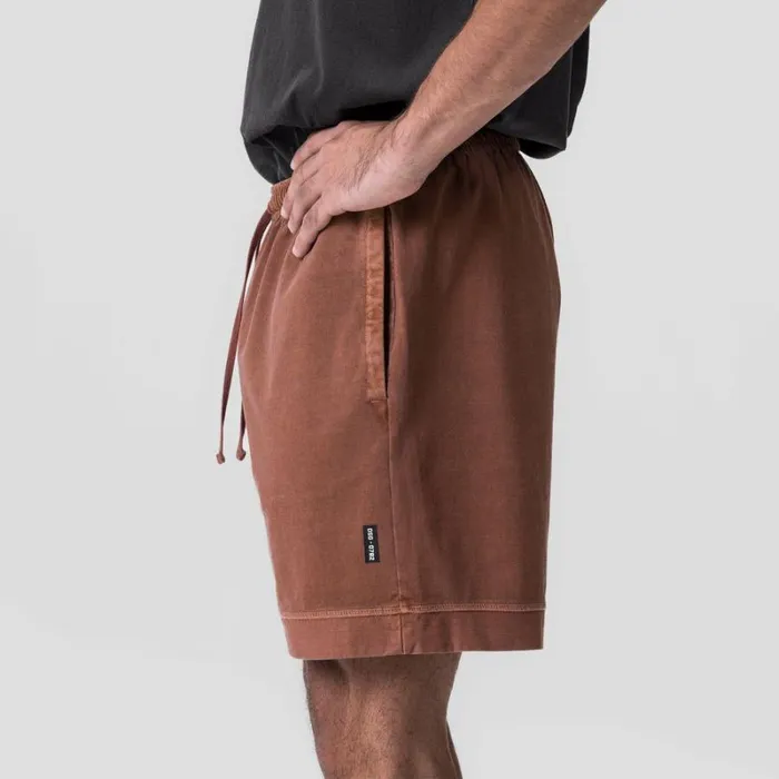ASRV Shorts Men Tech Essential Sweat Short Faded Rust