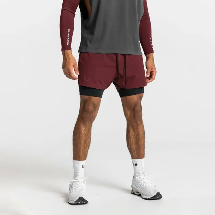 ASRV Shorts Men TETRALITE 5034 Liner Short Crimson Redblack