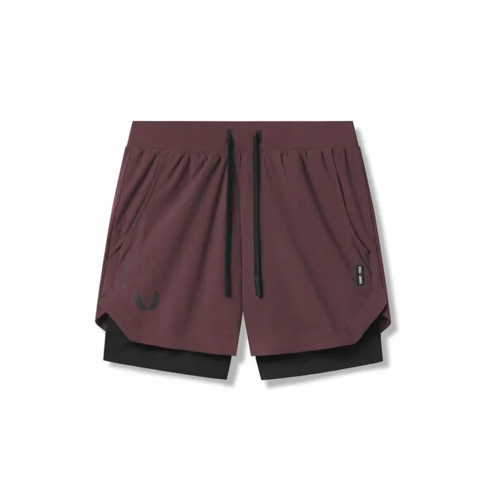 ASRV Shorts Men TetraLite 5034 Liner Short Plum 034wings034black