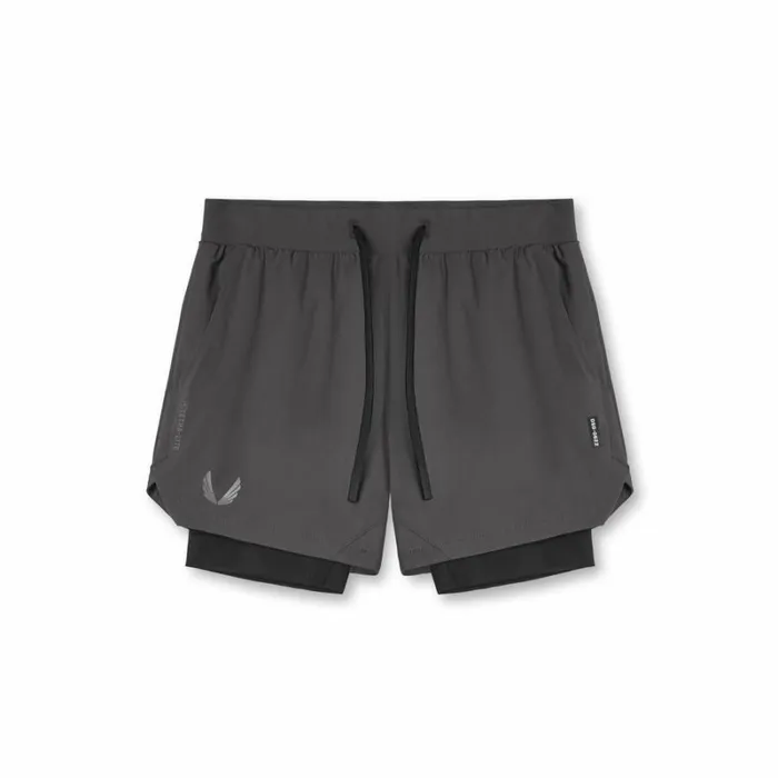 ASRV Shorts Men TETRALITE 5034 Liner Short Space Greyblack