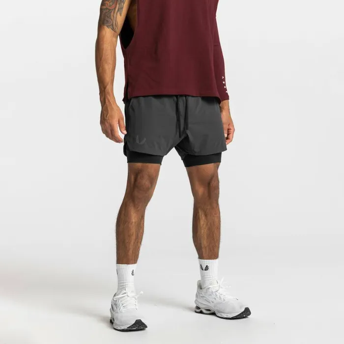 ASRV Shorts Men TETRALITE 5034 Liner Short Space Greyblack