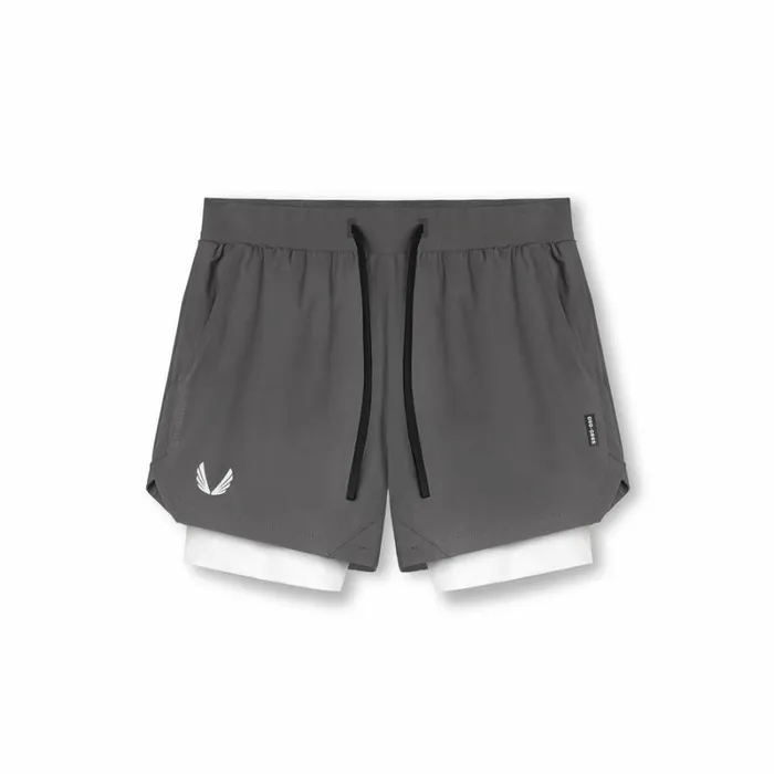 ASRV Shorts Men TetraLite 5034 Liner Short Space Grey White White 034wings034