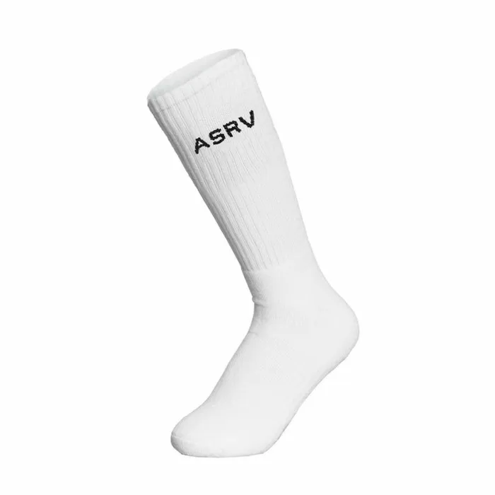 ASRV Socks and Underwear Men Essential Crew Socks 3 Pair White 034asrv034