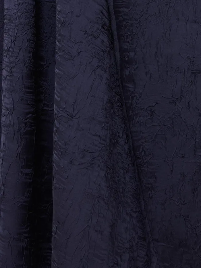 Asymmetric Textured Skirt Navy Women Jigsaw Skirts