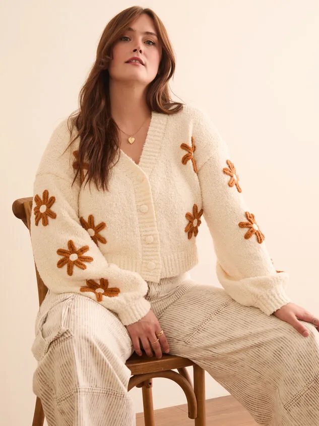 Aurelia Knit Cropped Cardigan Ivoryrust Women Altar039d State Sweaters Cardigans