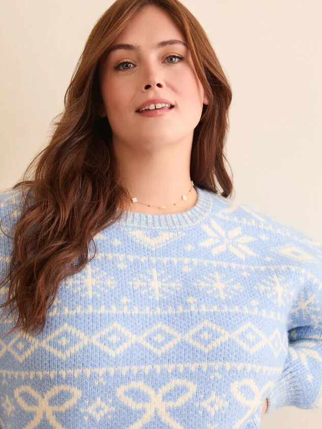Aurora Holiday Knit Sweater Bluewhite Women Altar039d State Sweaters Cardigans Aurora Holiday Knit Sweater Bluewhite Women Altar039d State Sweaters Cardigans