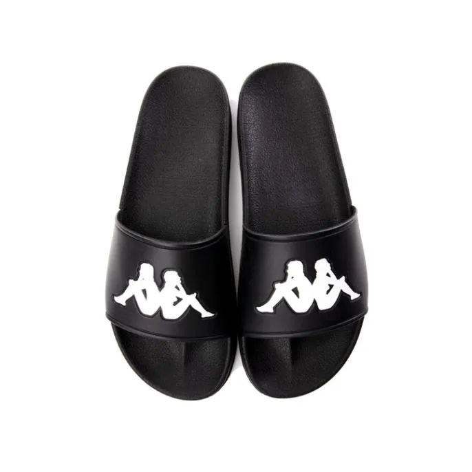 Authentic Adam 2 Slides 8211 Black White Black White Footwear Kappa Slides