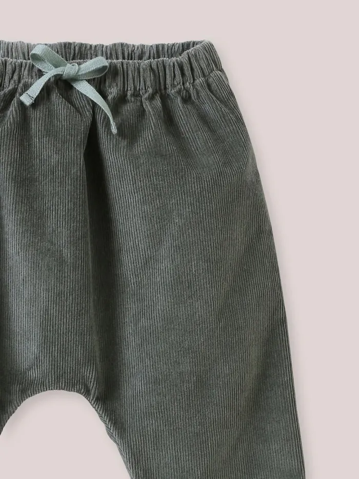 Baby Baby Girl Cyrillus Velour Harem Pants Tilleul
