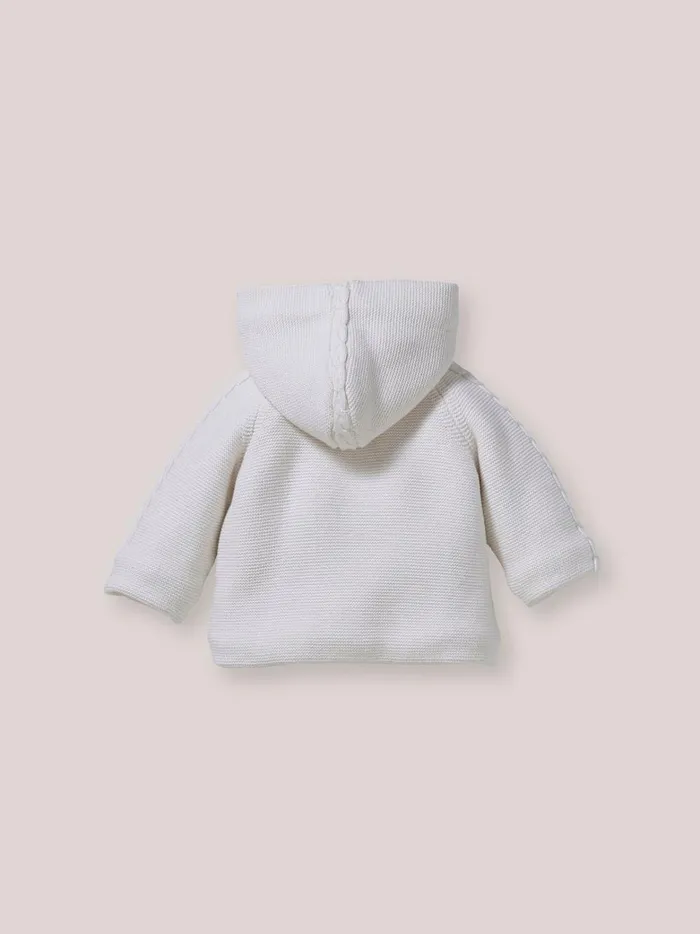Baby Birth Cyrillus Burnoose Jacket Ecru