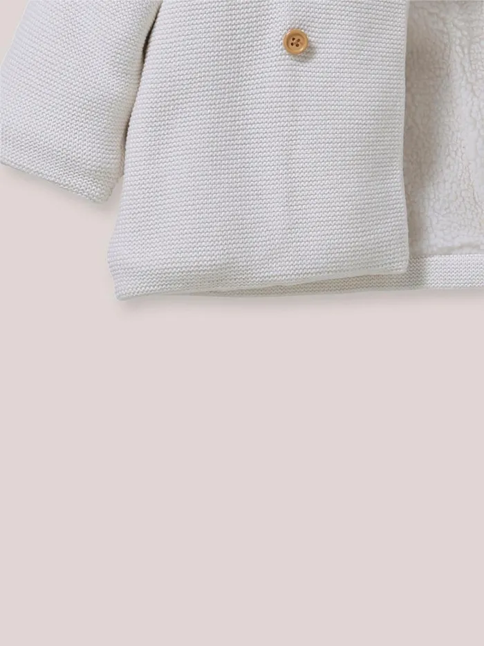 Baby Birth Cyrillus Burnoose Jacket Ecru