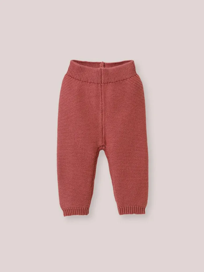 Baby Birth Cyrillus Organic Cotton And Wool Leggings Vieux Rose