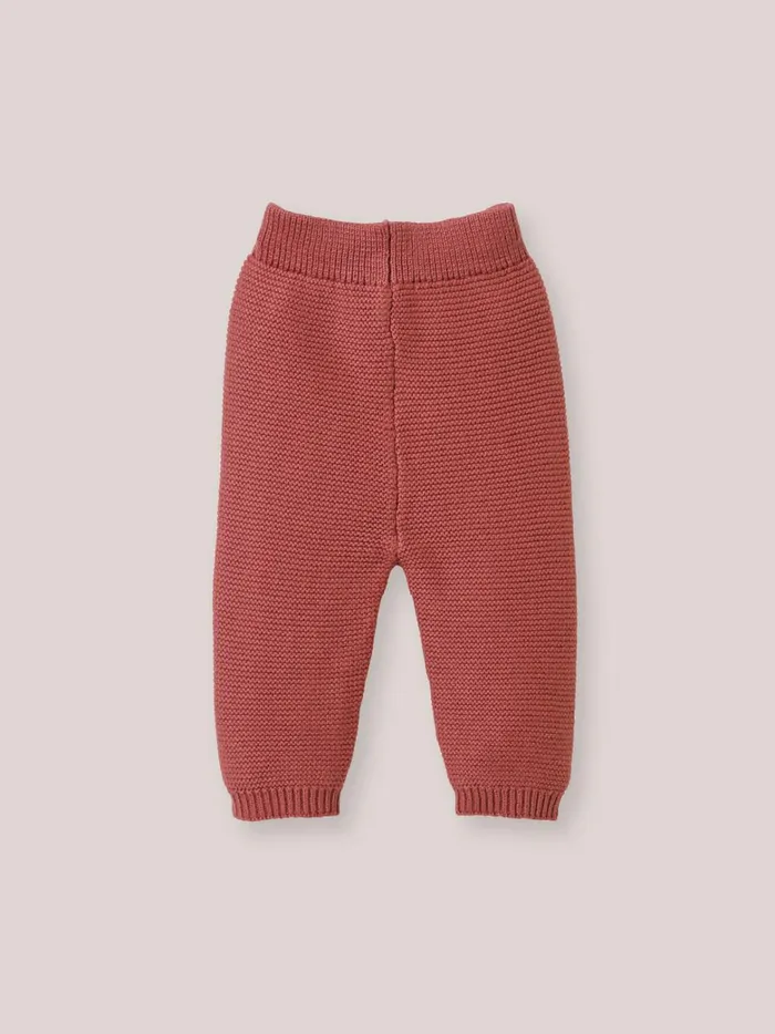 Baby Birth Cyrillus Organic Cotton And Wool Leggings Vieux Rose