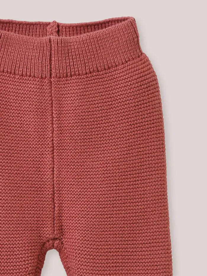 Baby Birth Cyrillus Organic Cotton And Wool Leggings Vieux Rose