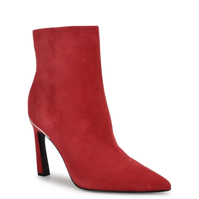 Baey Dress Ankle Booties Red Suede Women Nine West Boots and Booties Baey Dress Ankle Booties Red Suede Women Nine West Boots and Booties