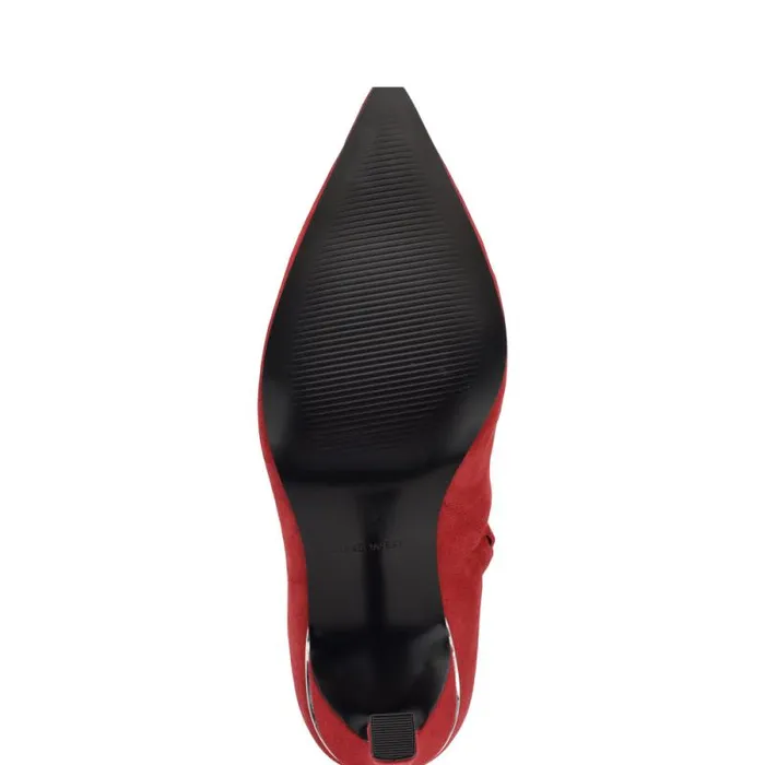 Baey Dress Ankle Booties Red Suede Women Nine West Boots and Booties Baey Dress Ankle Booties Red Suede Women Nine West Boots and Booties