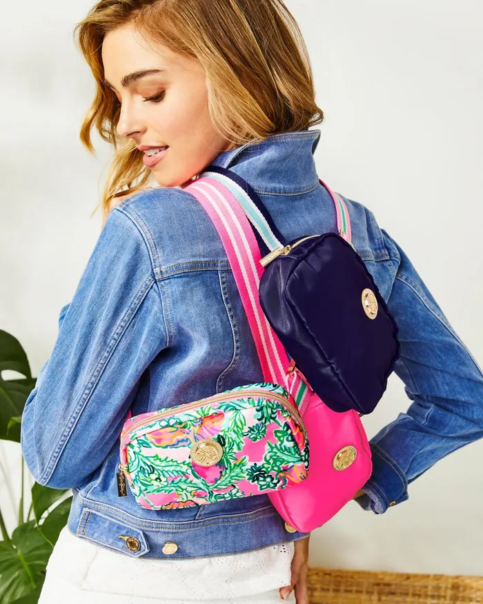 Bags WomenHome and Gifts Lilly Pulitzer Jeanie Belt Bag Aura Pink Bags WomenHome and Gifts Lilly Pulitzer Jeanie Belt Bag Aura Pink