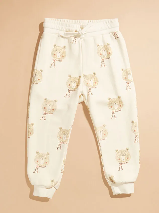 Bear Hug Jogger Sweatpants By Rylee Cru Natural Boy Altar039d State Bottoms