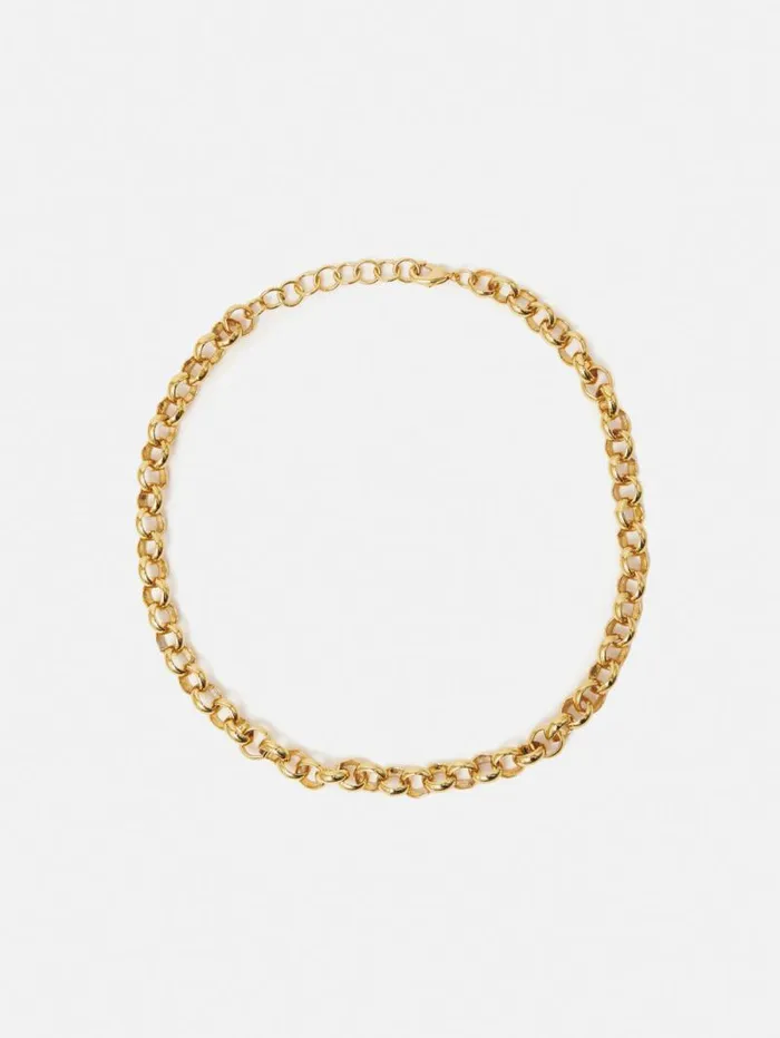 Belcher Chain Necklace Gold Women Jigsaw Jewellery