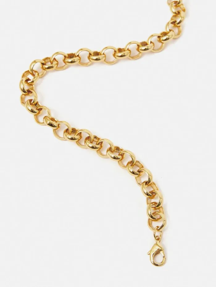 Belcher Chain Necklace Gold Women Jigsaw Jewellery