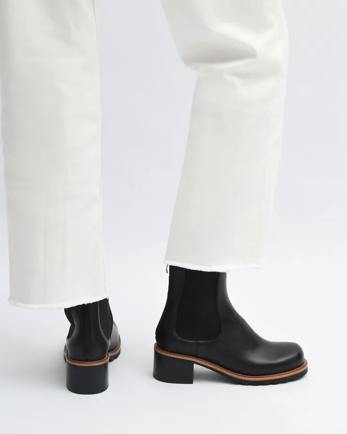 Beverley mid ankle boots black leather MID ANKLE BOOTS jomercer Women Beverley mid ankle boots black leather MID ANKLE BOOTS jomercer Women