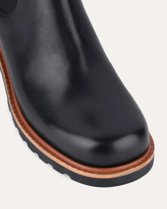 Beverley mid ankle boots black leather MID ANKLE BOOTS jomercer Women Beverley mid ankle boots black leather MID ANKLE BOOTS jomercer Women